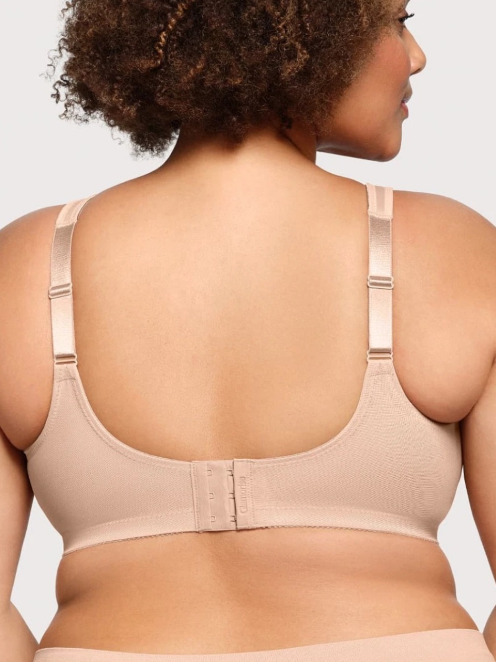Glamorise Bra 36H US (36G UK) MagicLift Wire Free Minimizer 1003 Nude Beige NWOT - Picture 4 of 11